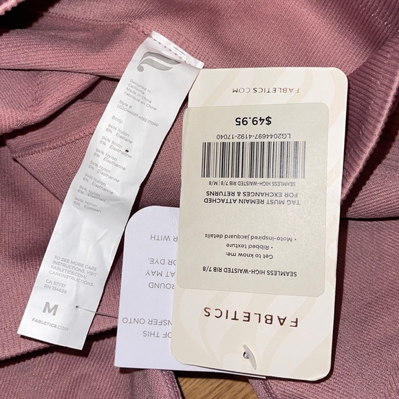 Fabletics high waisted rib 7/8 leggings - Picture 5 of 5